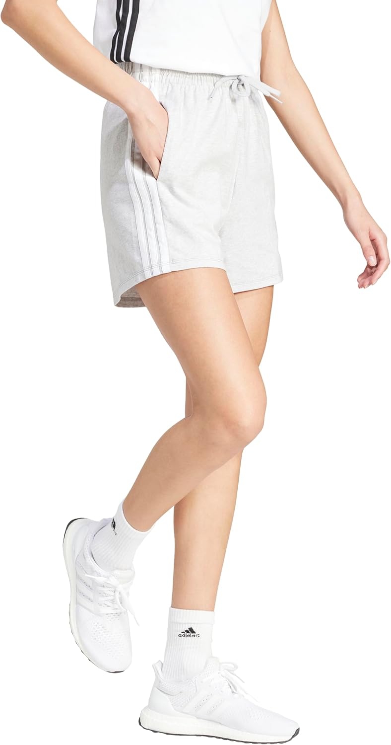 Adidas Essentials 3-Stripes Cotton Shorts view 3