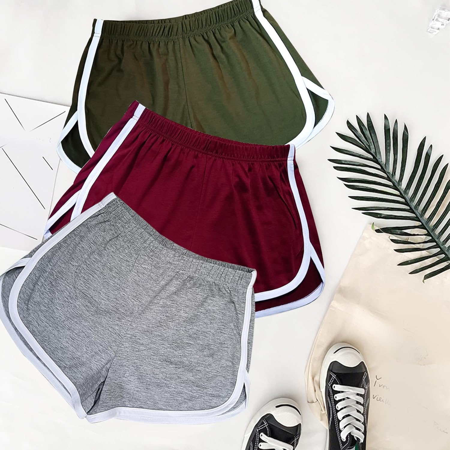 Cameway Women's Cotton Yoga Dance Short Pants view 4