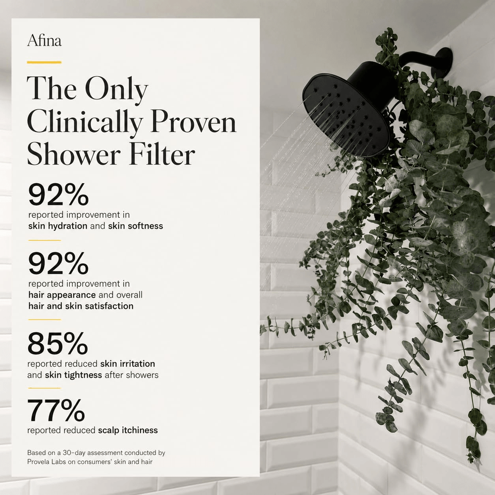 Afina Filtered Shower Head, High Pressure Rainfall (Brushed Nickel) view 3