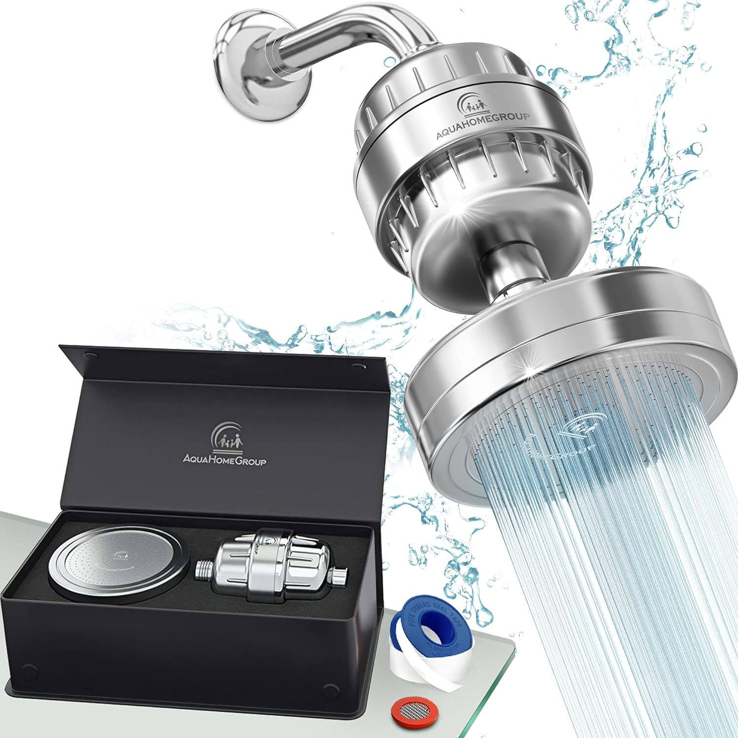 AquaHomeGroup Luxury Filtered Shower Head