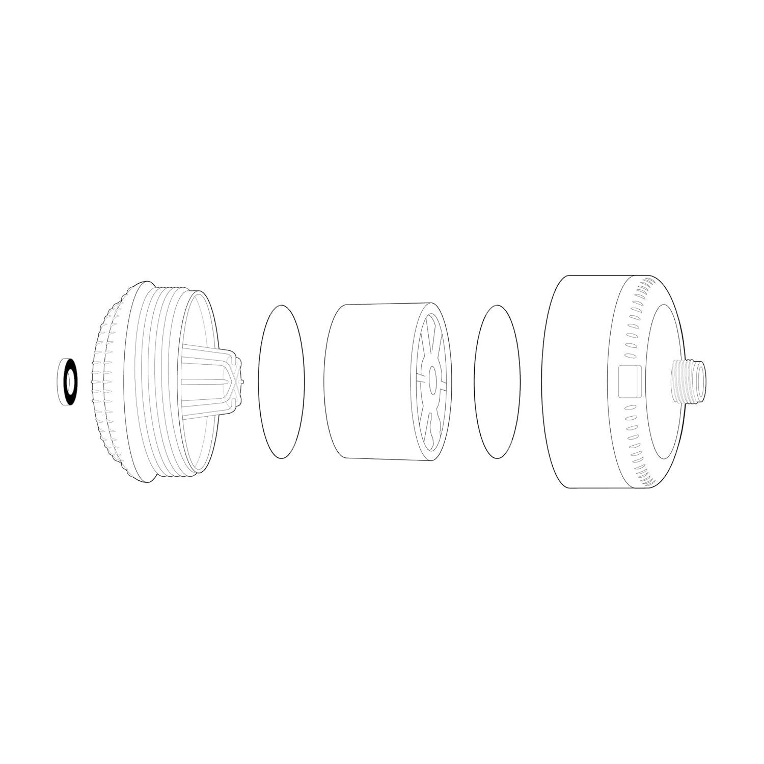 Sprite Slim-Line 2 Universal Shower Filter - Chrome view 3