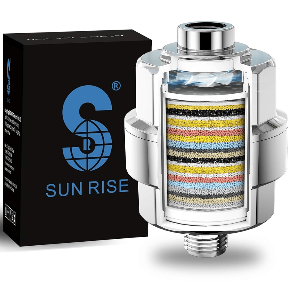 SR SUN RISE 20 Stage Shower Filter for Hard Water, Chrome