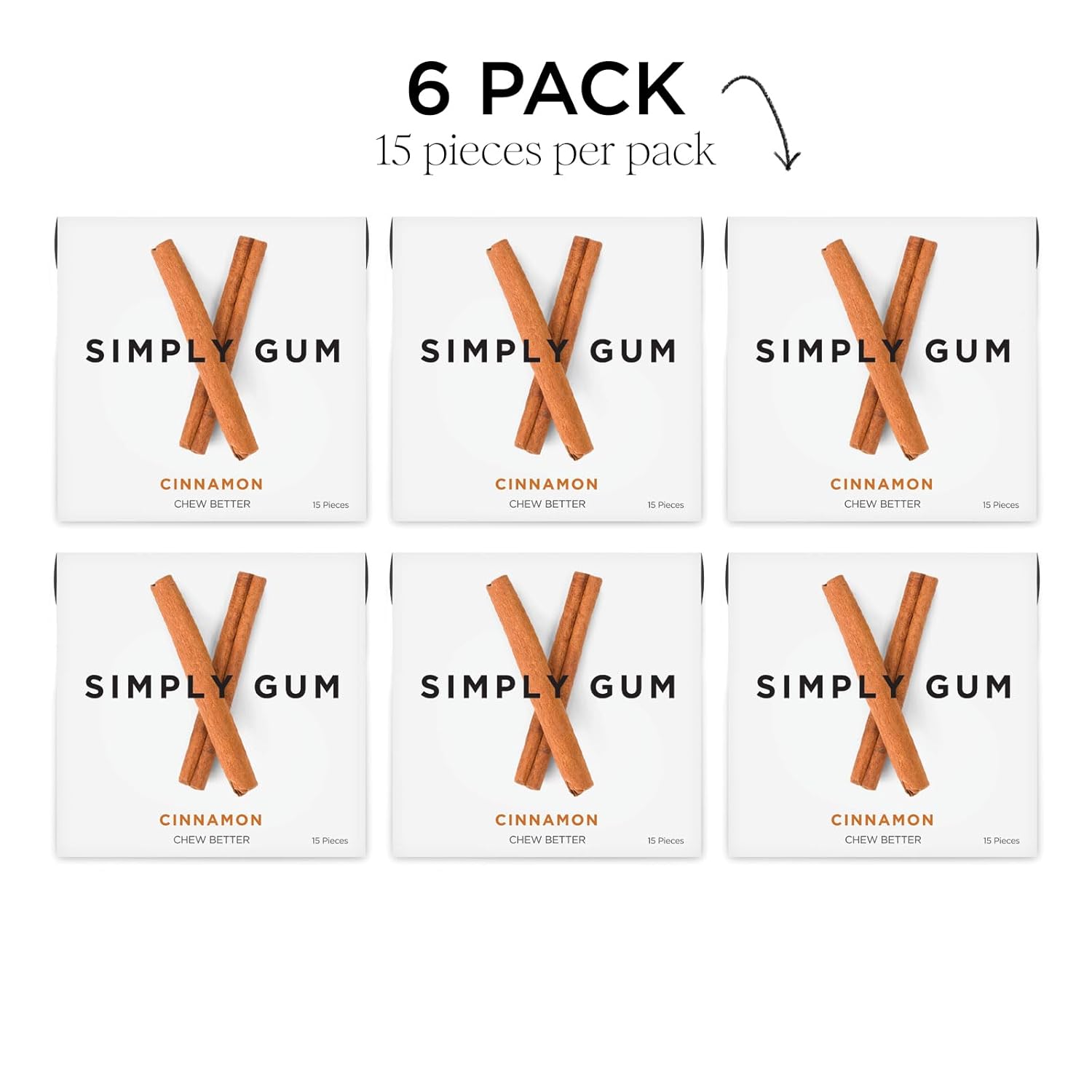 Simply Gum Natural Cinnamon view 4