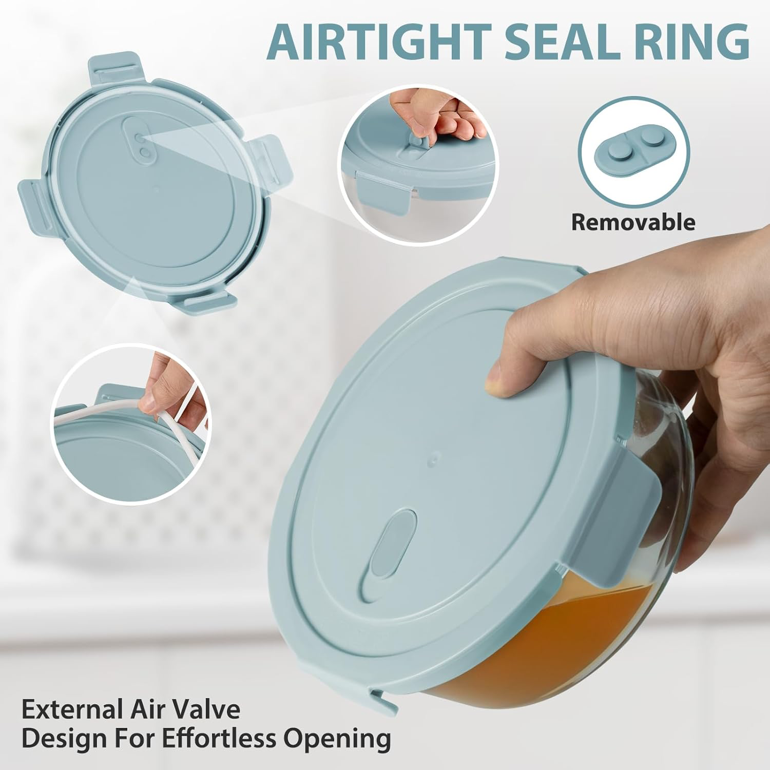 Glass Meal Prep Containers 30oz - Set of 4 view 3