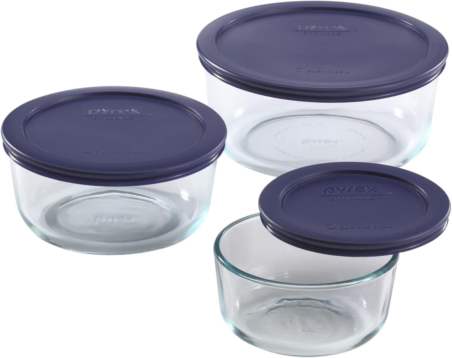 Pyrex Simply Store Glass Containers - 3 Pack view 2
