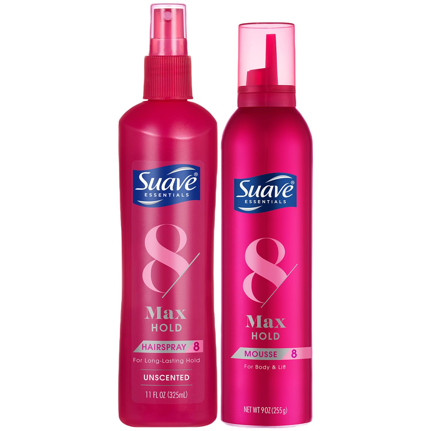 Suave Hair Styling Bundle - Hairspray + Mousse