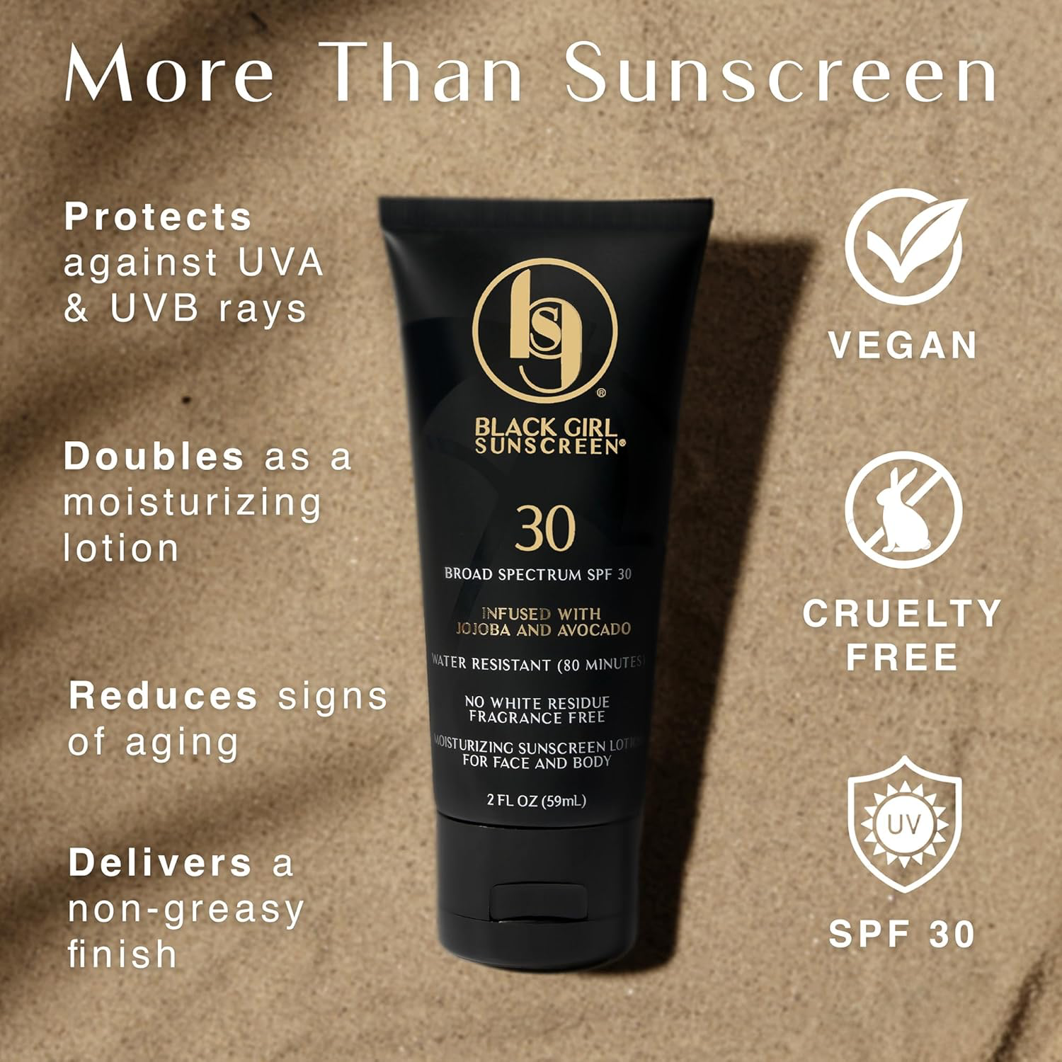 Black Girl Sunscreen SPF 30 - Face & Body view 3