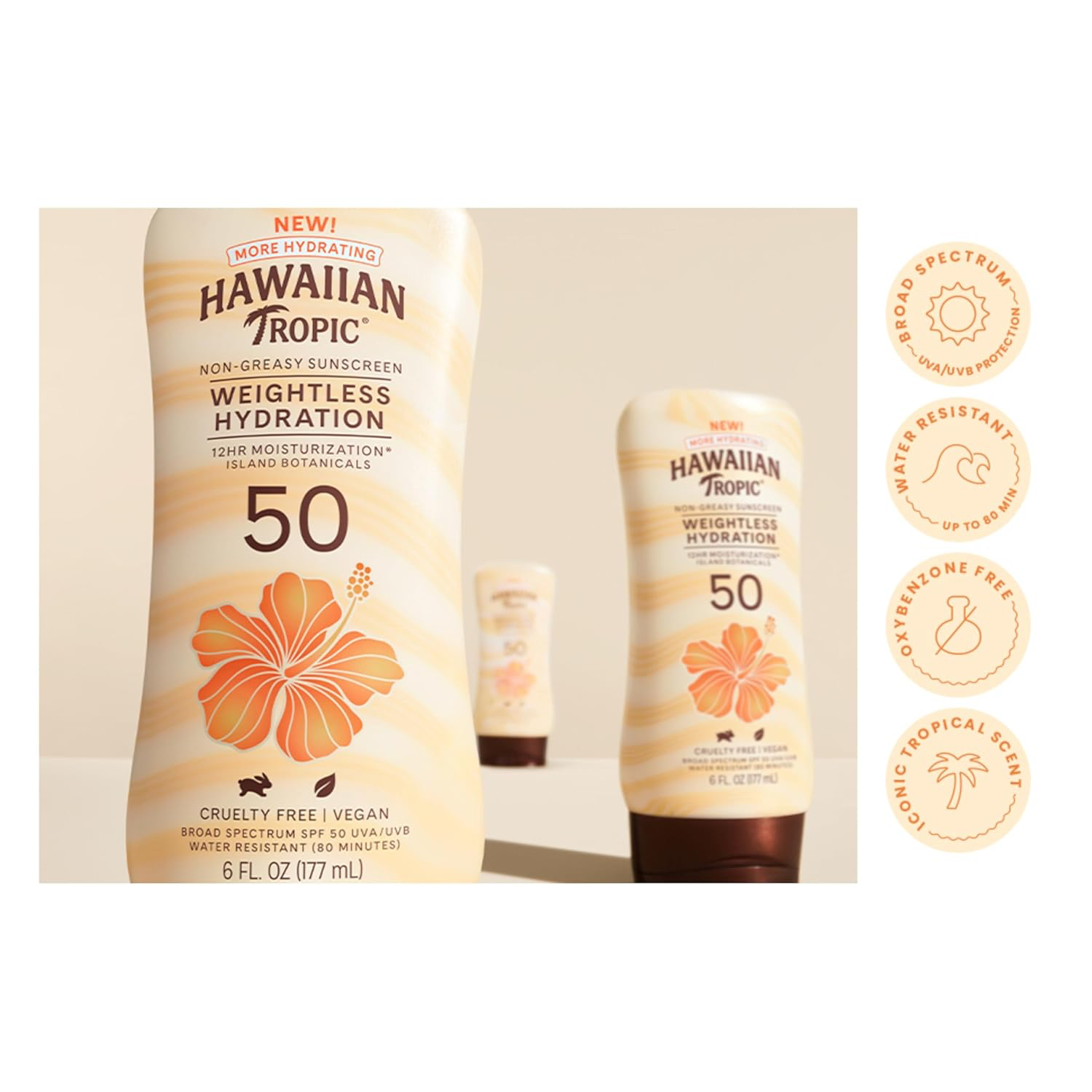 Hawaiian Tropic Sheer Touch Lotion Sunscreen - SPF 50 view 3