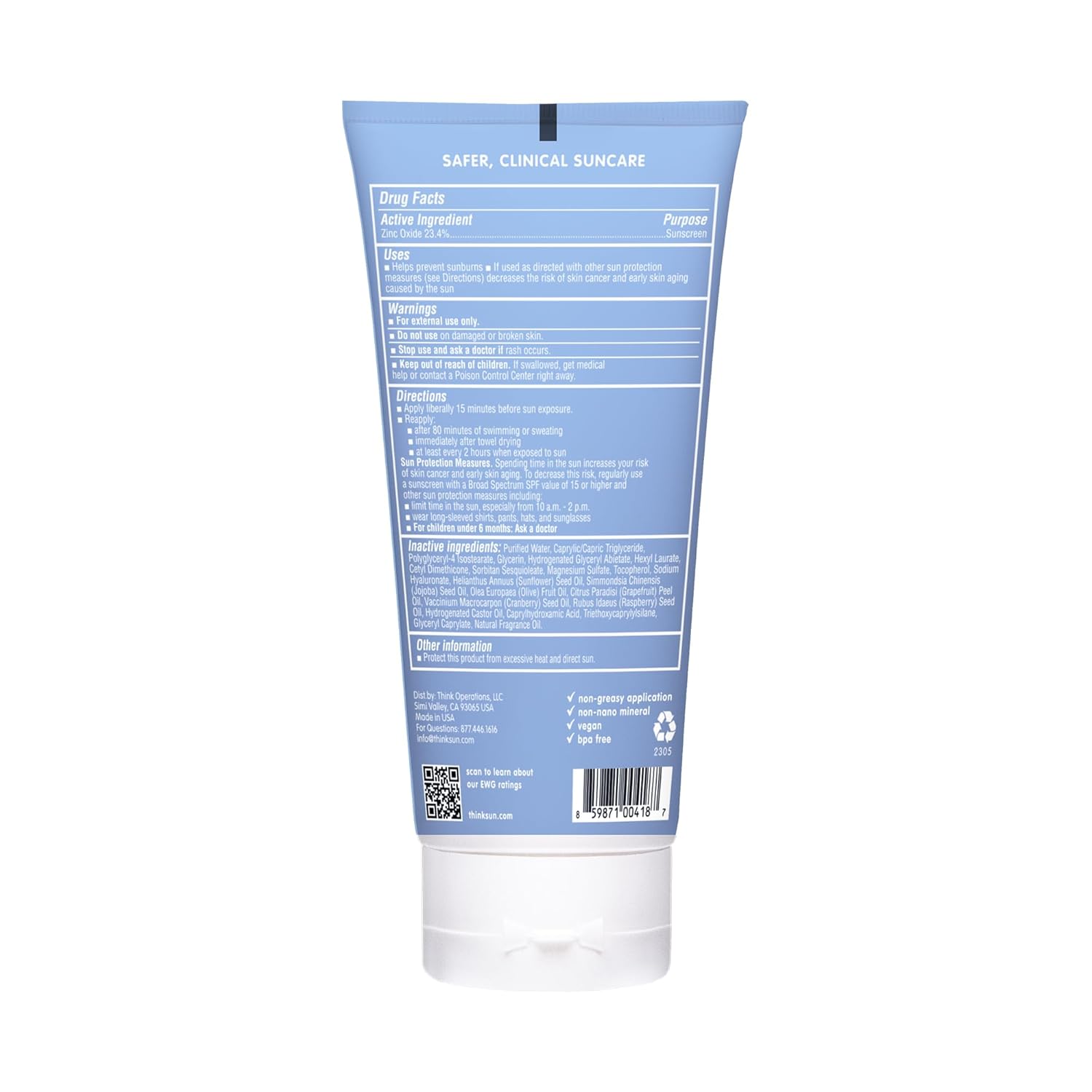 Thinksport SPF 50+ Mineral Sunscreen view 4