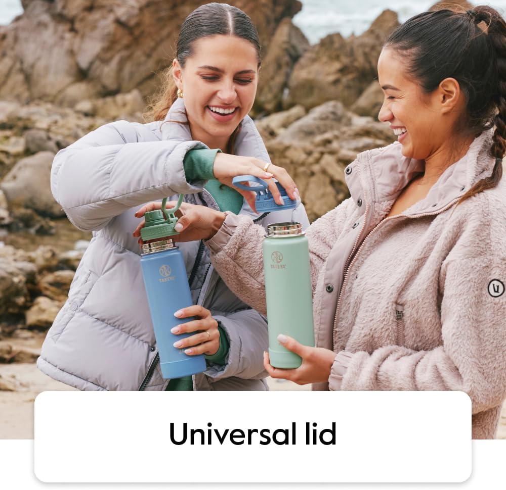 Takeya Actives Insulated Water Bottle with Spout Lid, 24 oz view 2