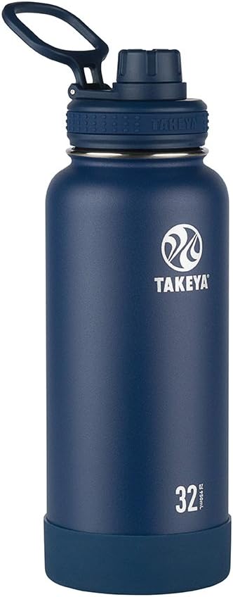 Takeya Actives Insulated Water Bottle with Spout Lid, 32 oz