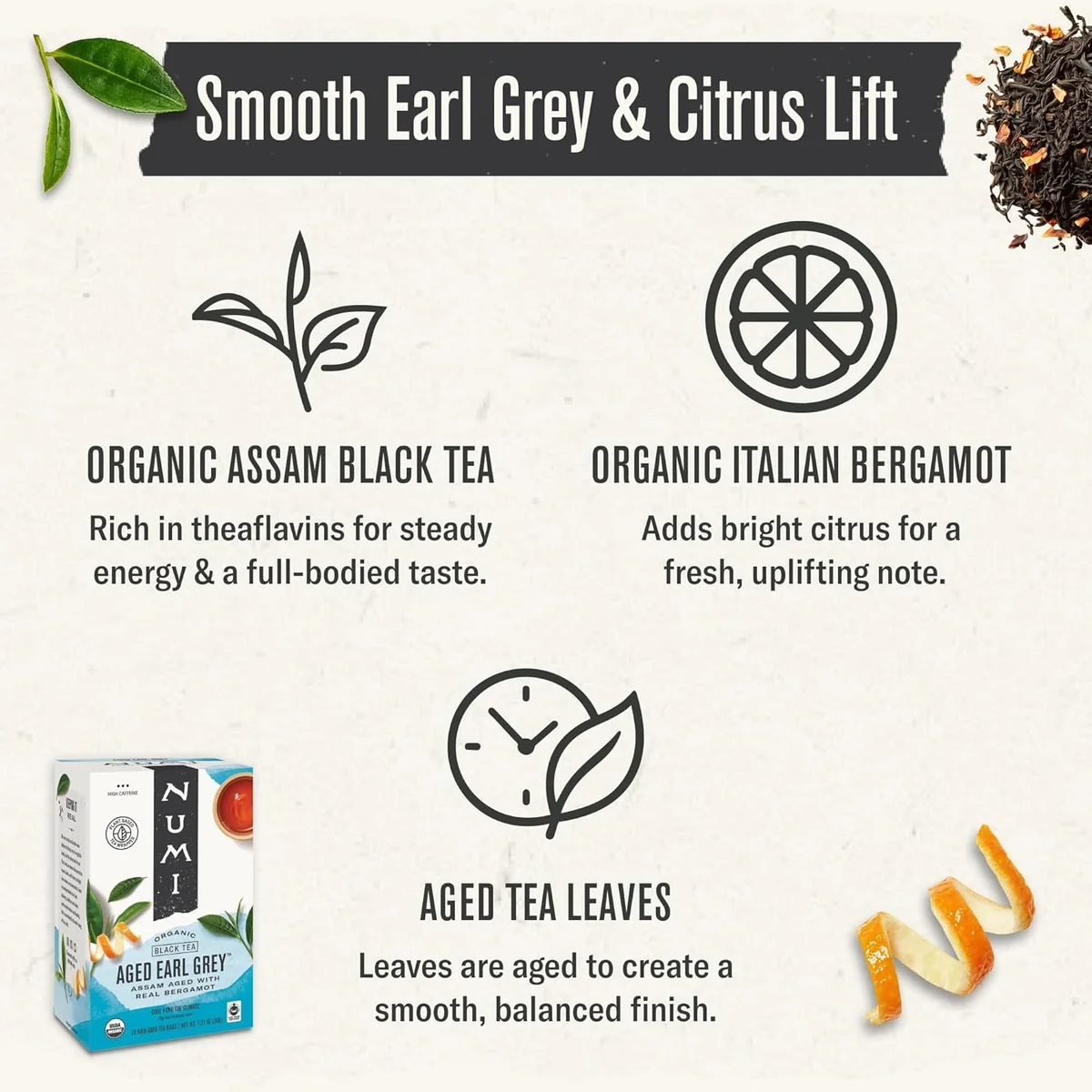 Numi Organic Aged Earl Grey view 4