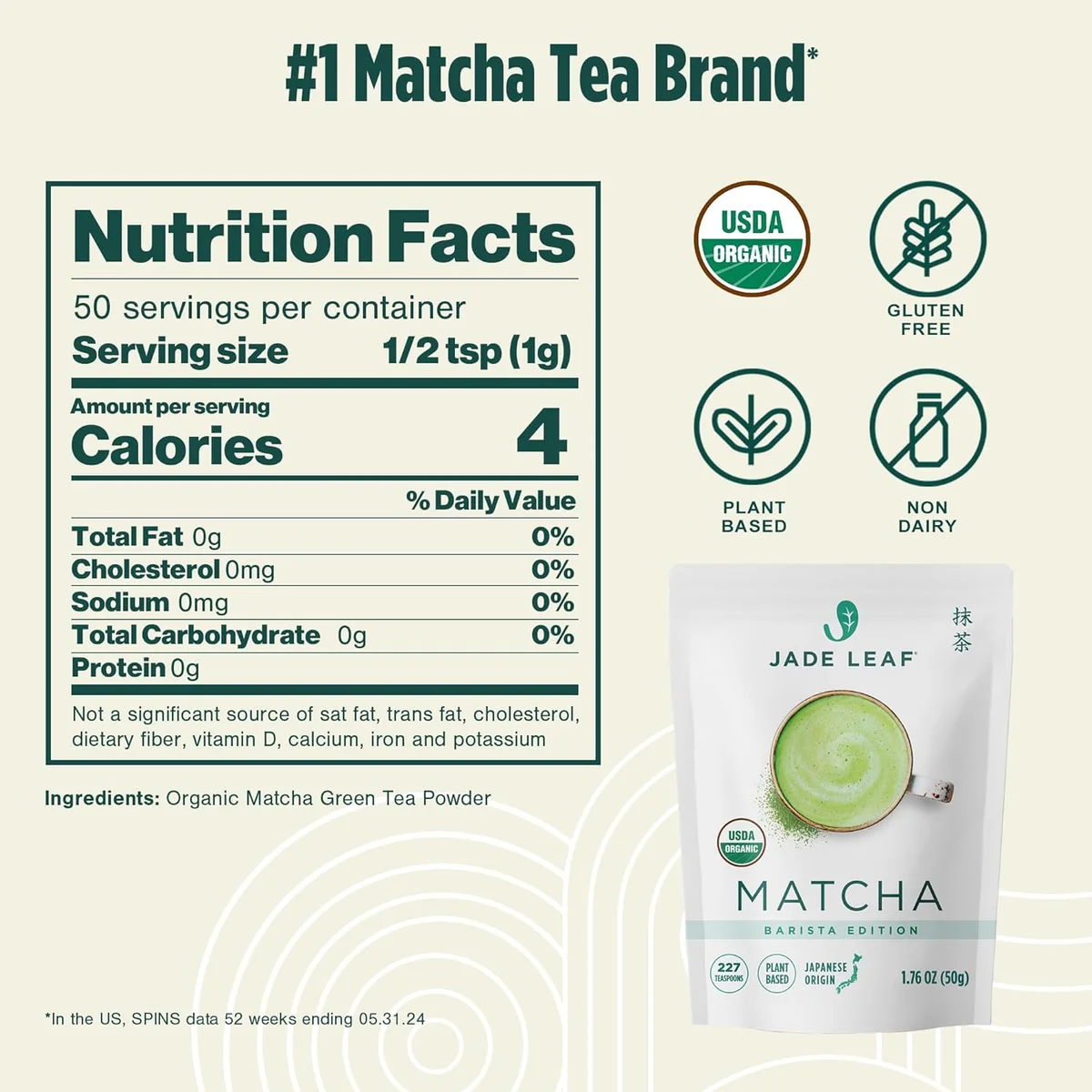 Encha Organic Ceremonial Grade Matcha view 2