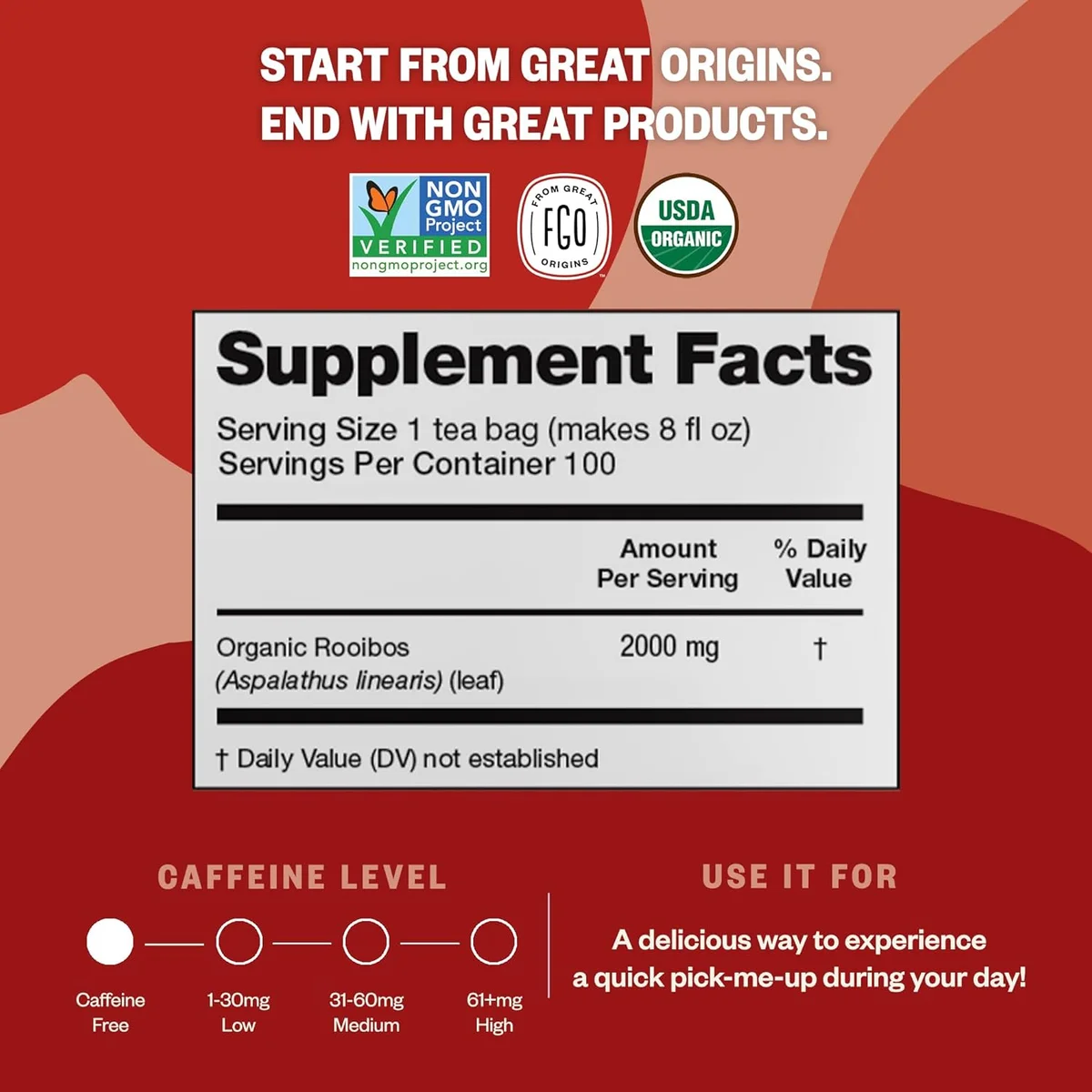 FGO Organic Rooibos Tea view 2