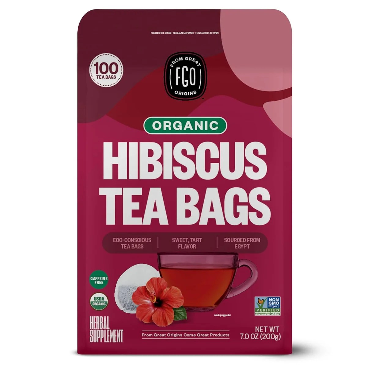 FGO Organic Hibiscus Tea
