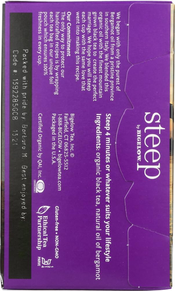 Bigelow Steep Organic Earl Grey Black Tea view 2