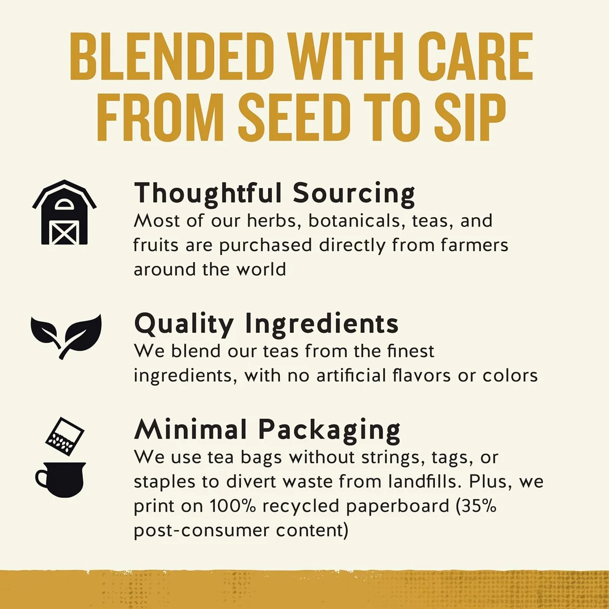 Celestial Seasonings Chamomile Tea Bags - Honey Vanilla Herbal Tea, Caffeine Free, 20 Bags Per Box (Pack of 6) view 4