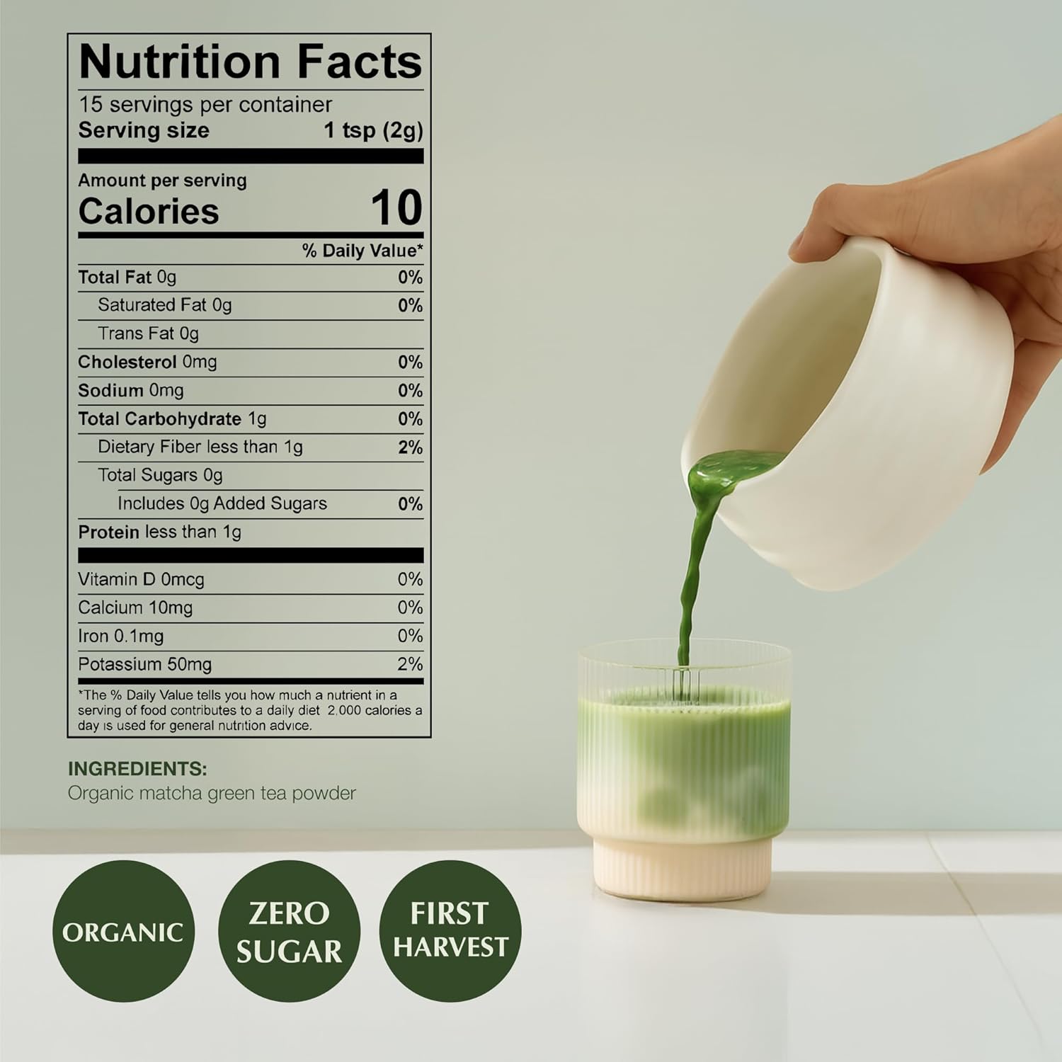 Encha Organic Ceremonial Grade Matcha view 2