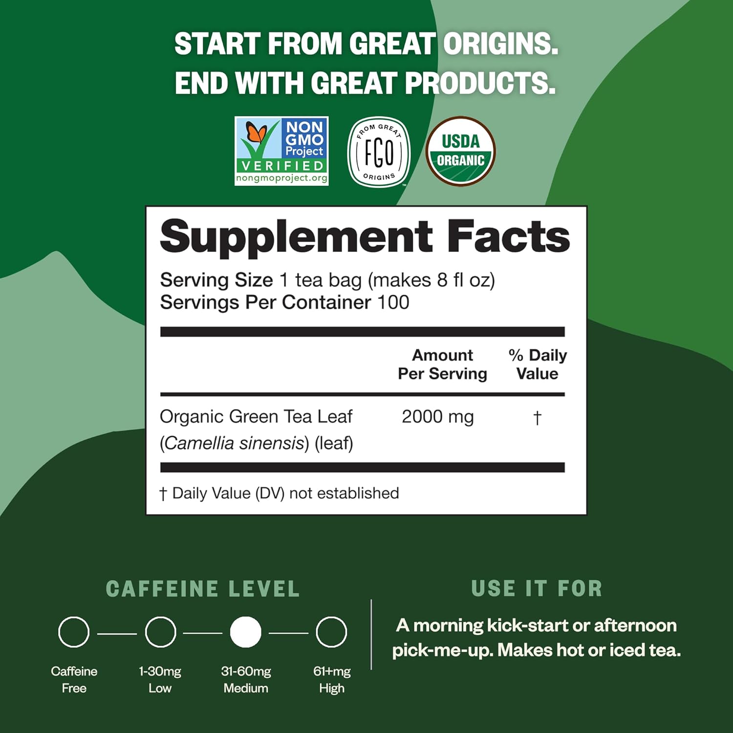 From Great Origins Organic Green Tea view 4