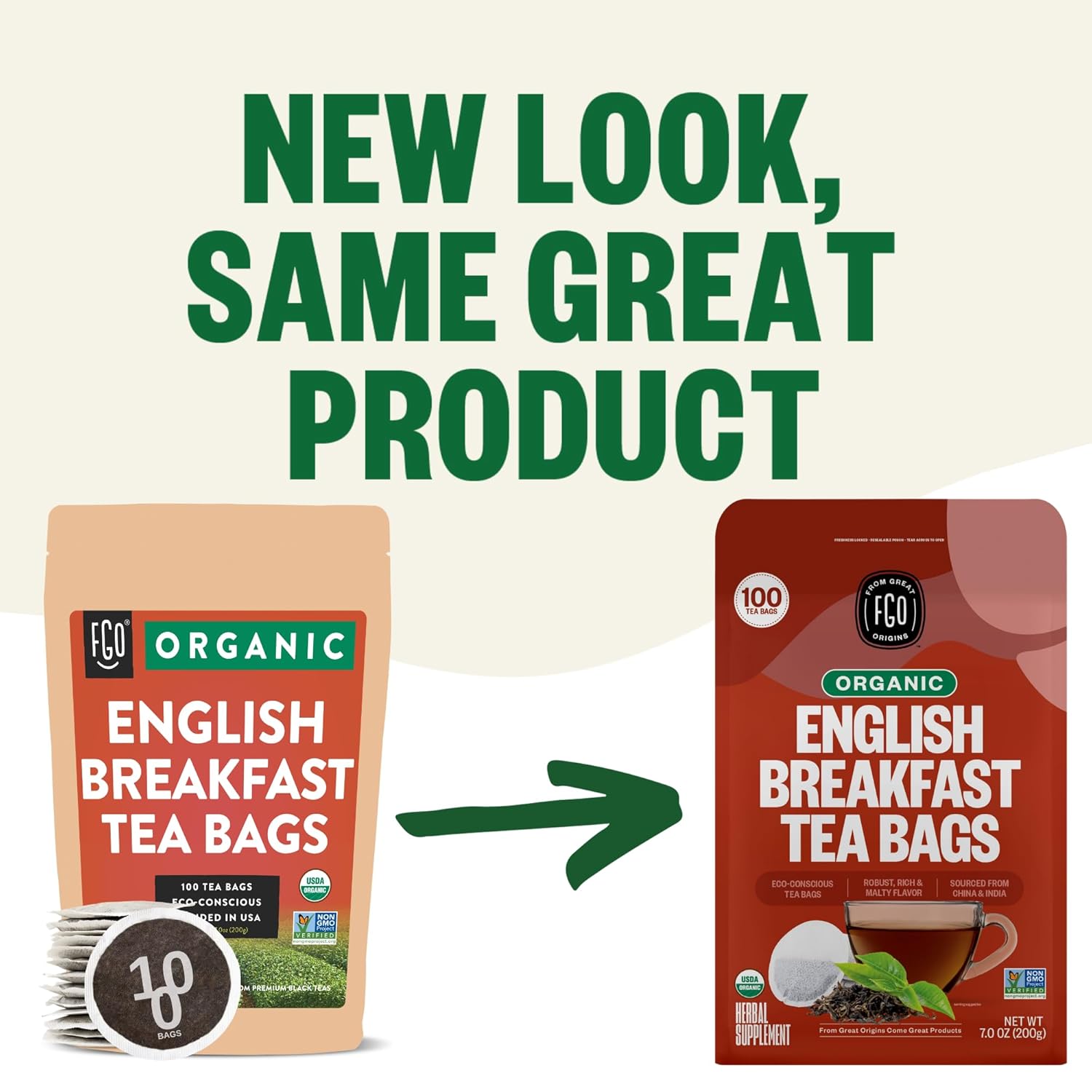 From Great Origins Organic English Breakfast Black Tea view 3