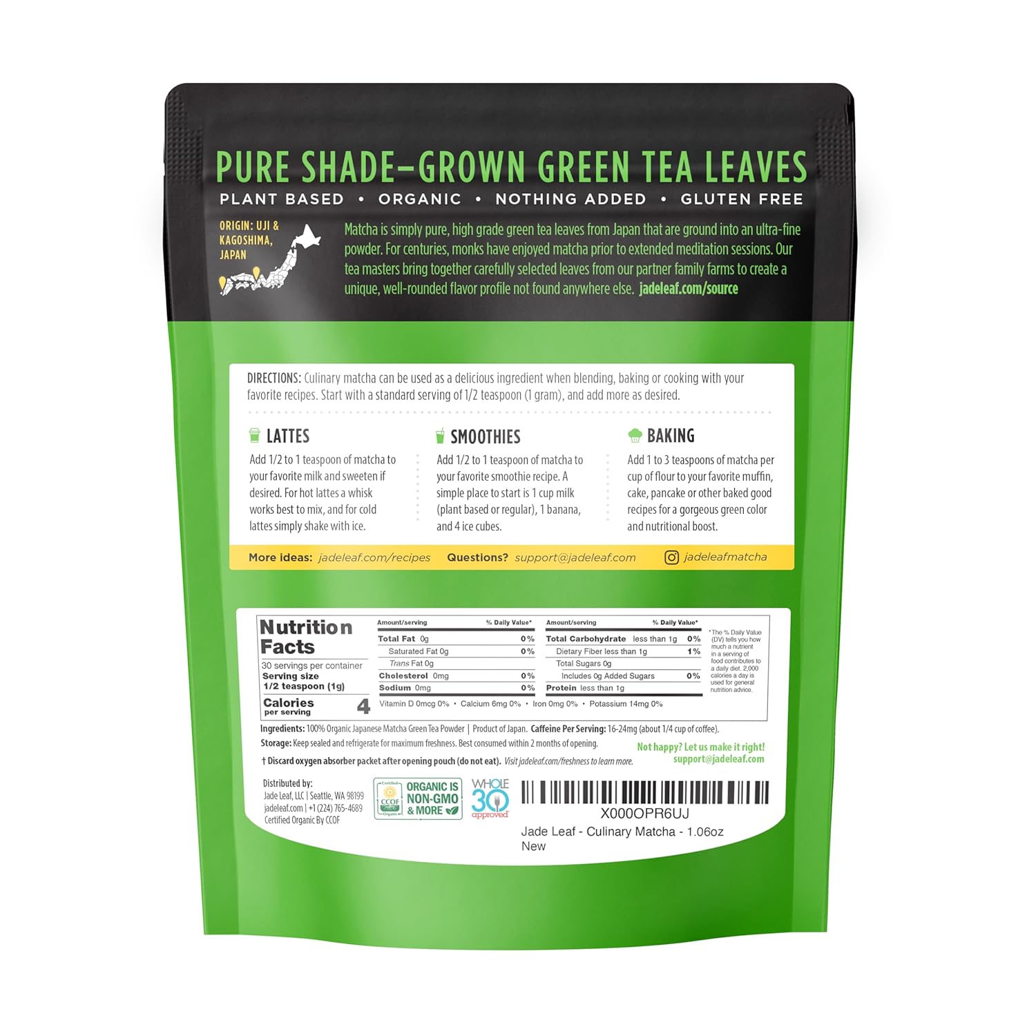 Jade Leaf Matcha Organic Culinary Powder view 3