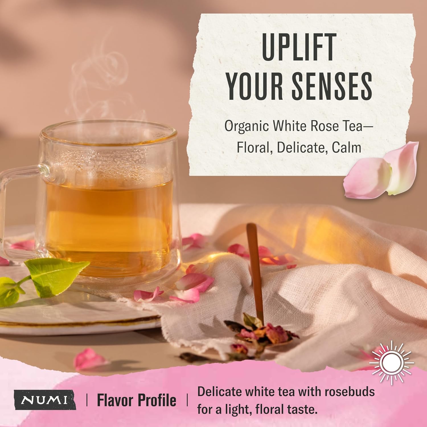 Numi Organic White Rose Tea view 2