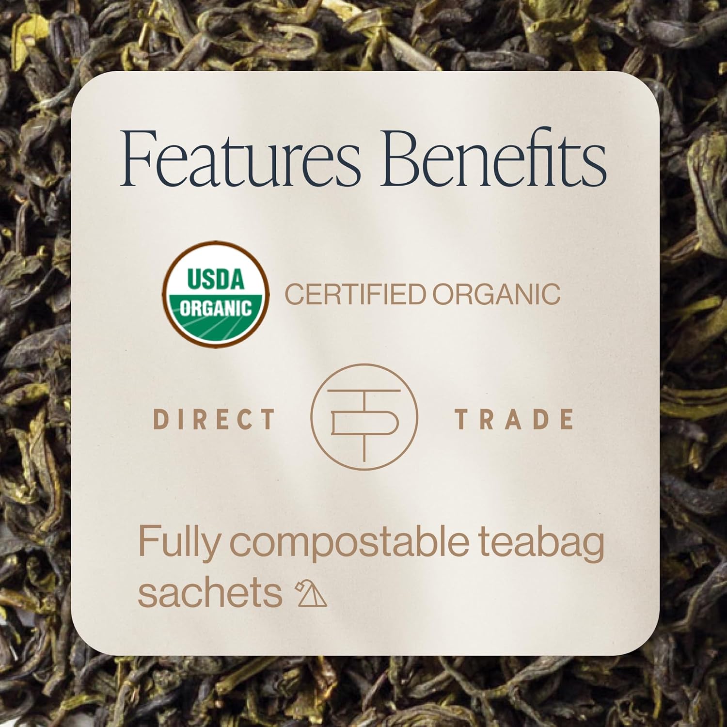 Rishi Tea Jasmine Green Tea - Organic Sachet Tea Bags view 2