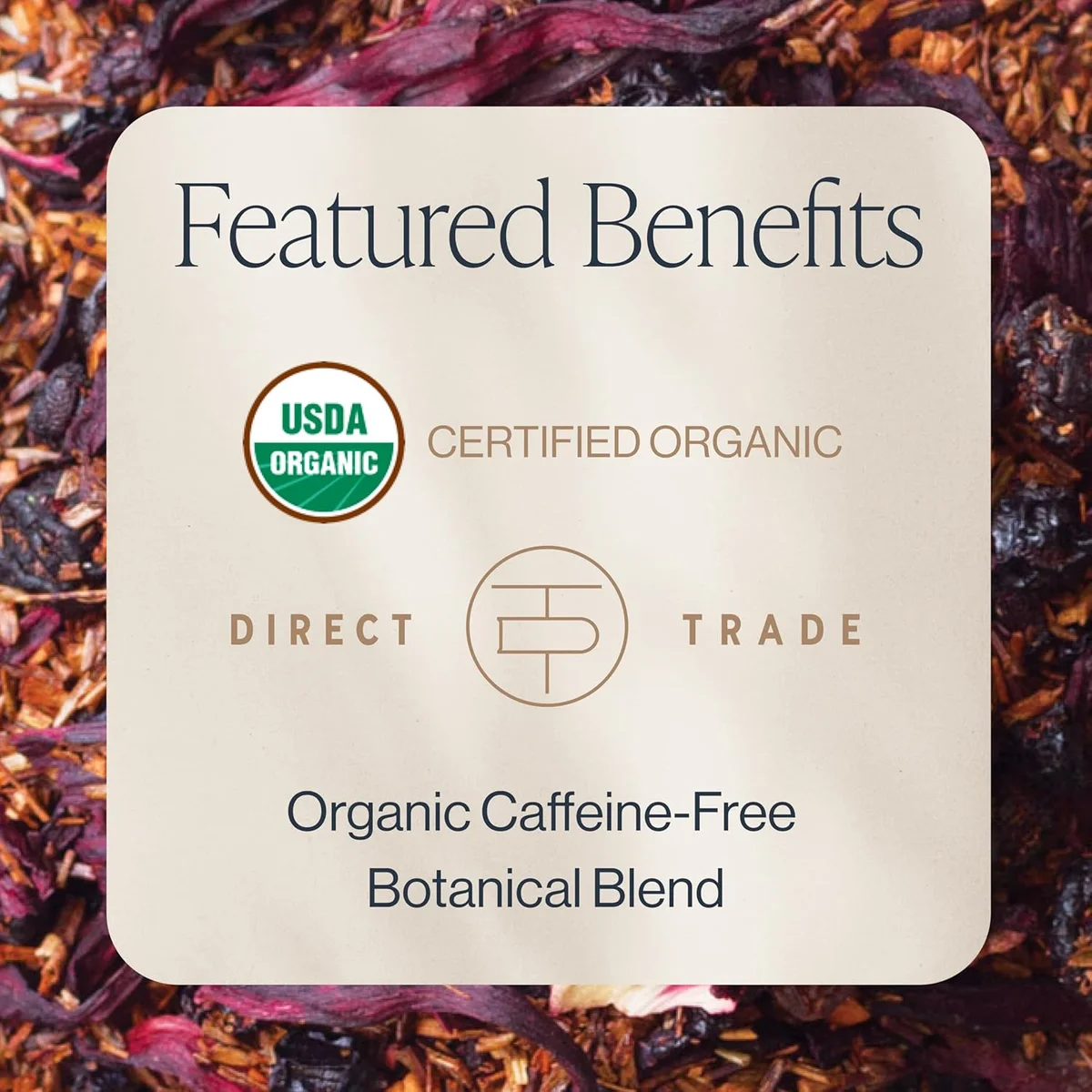 Rishi Tea Blueberry Rooibos Herbal Tea - Organic, Caffeine Free Loose Leaf Tea, Sweet & Tangy with Antioxidants, Ideal for Hot or Iced Tea - 16 Ounces, 45+ Servings view 2