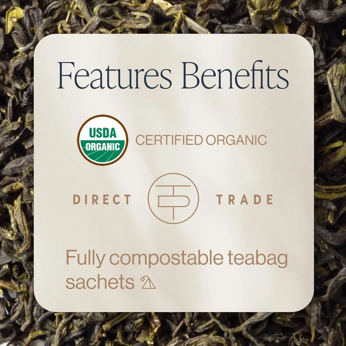 Rishi Tea Jasmine Green Tea - Organic Sachet Tea Bags, Caffeinated Scented Chinese Green Tea with Floral Aroma & Taste - 15 Count (Pack of 1) view 2