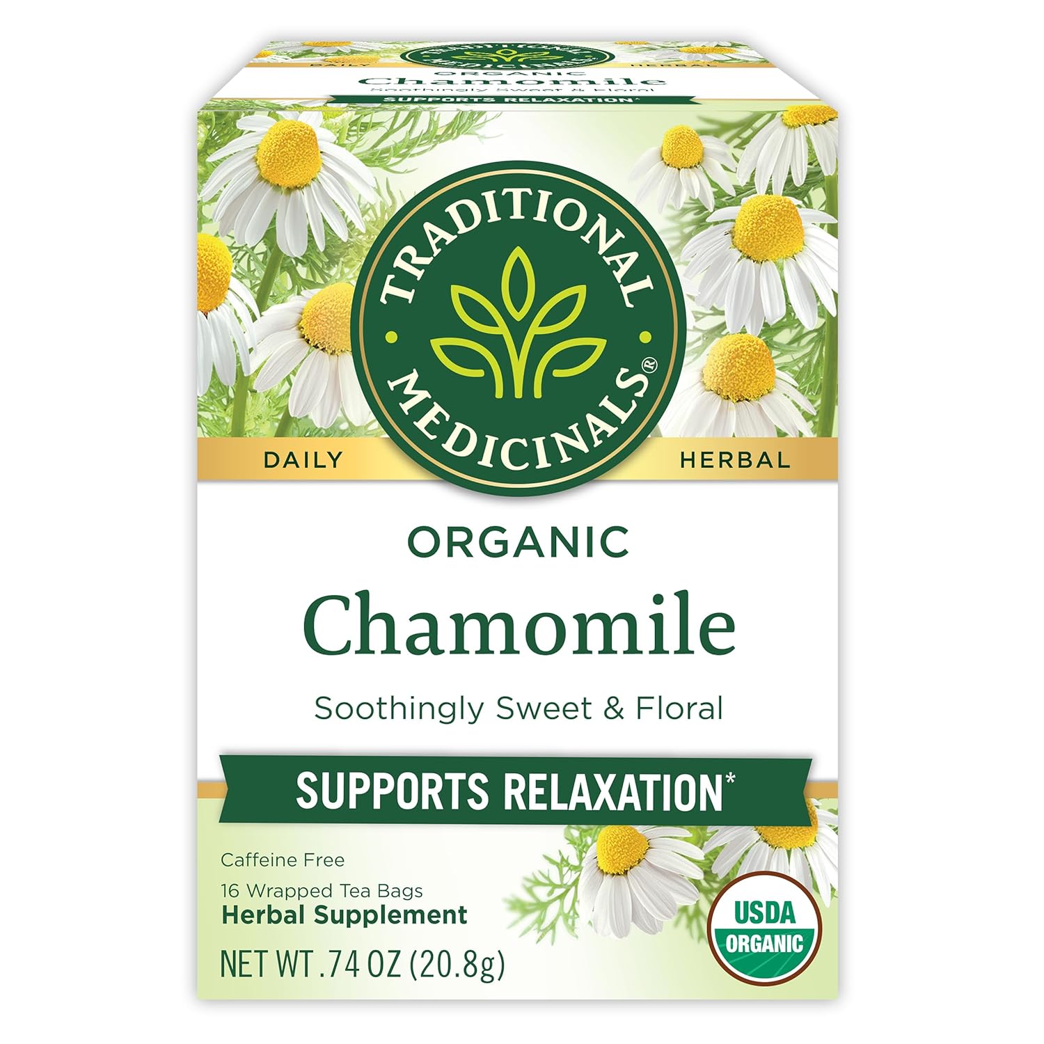 Traditional Medicinals Organic Chamomile Tea - Stress Relief