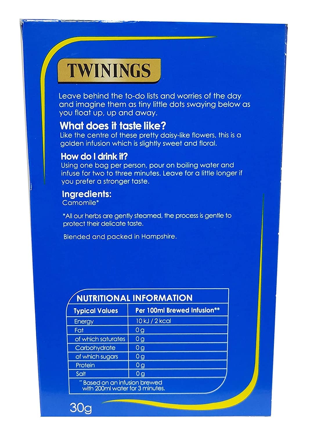 Twinings Pure Camomile Herbal Tea view 2