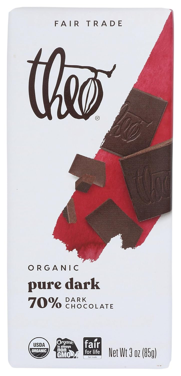 Theo Pure Organic Dark Chocolate 70% Cacao