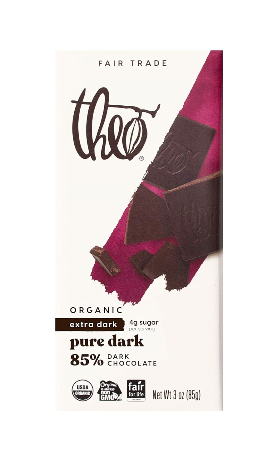 Theo Pure Organic Dark Chocolate 85% Bulk Pack