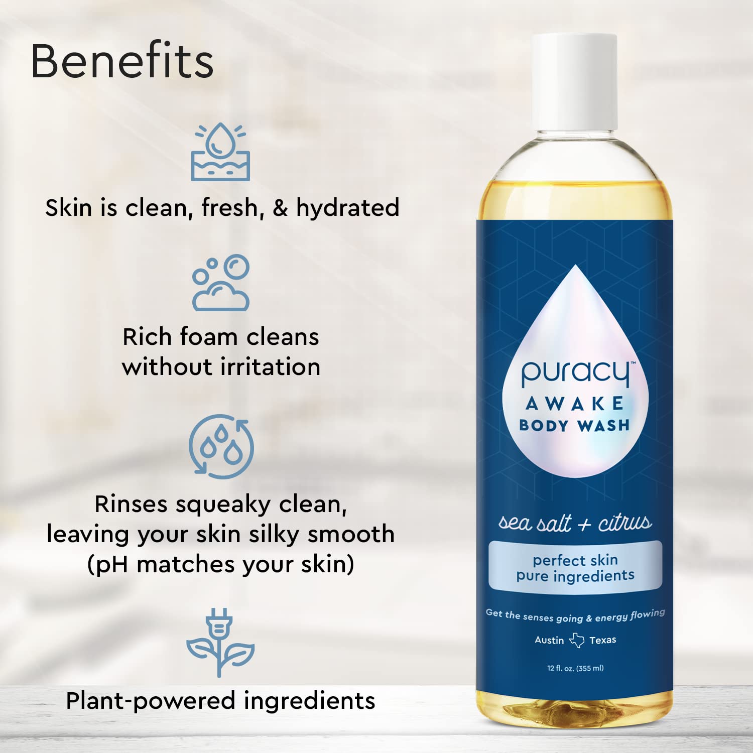 Puracy Citrus & Sea Salt (12oz) view 2