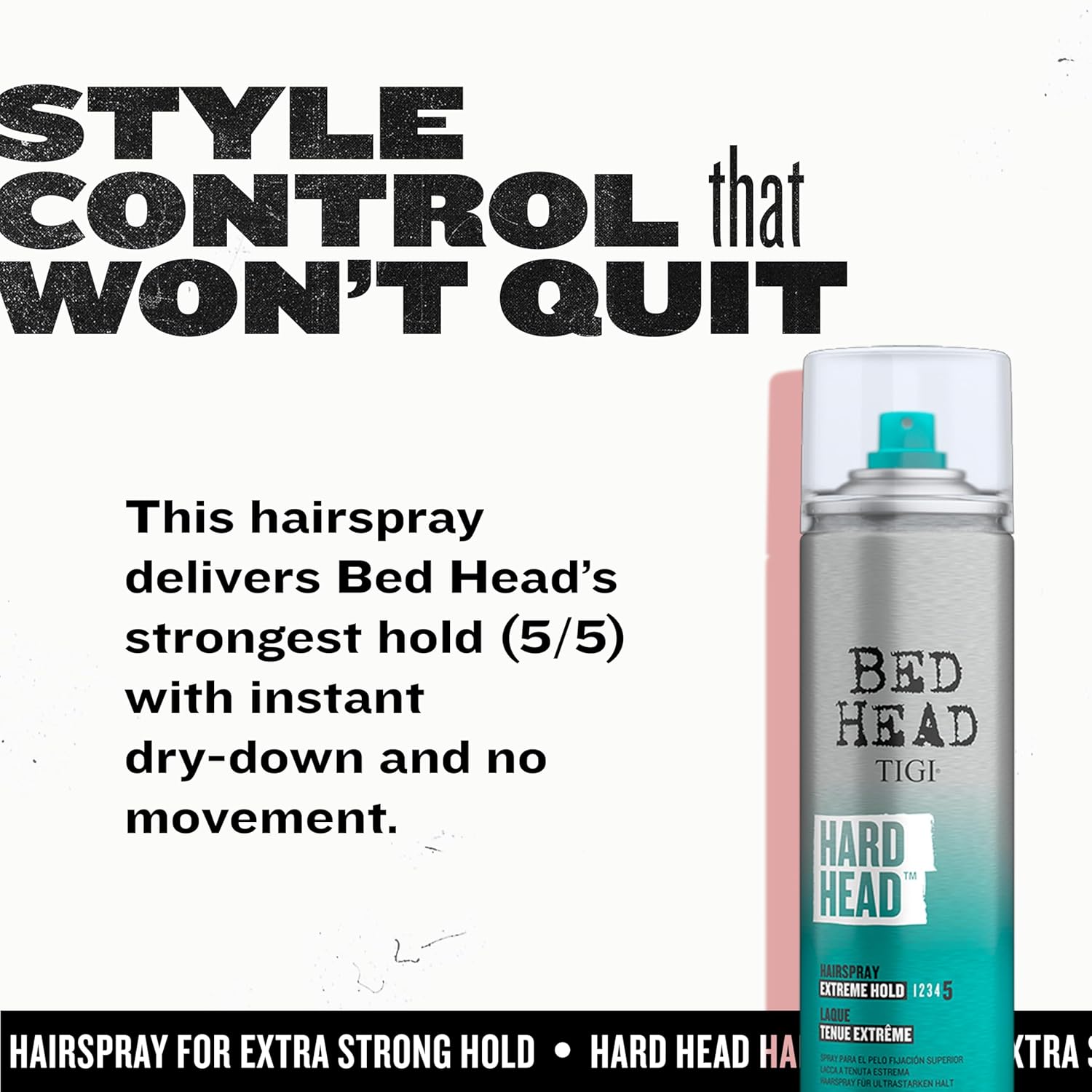 TIGI Bed Head Hard Head Hair Spray – Extra Strong Hold for All Day Style and view 4