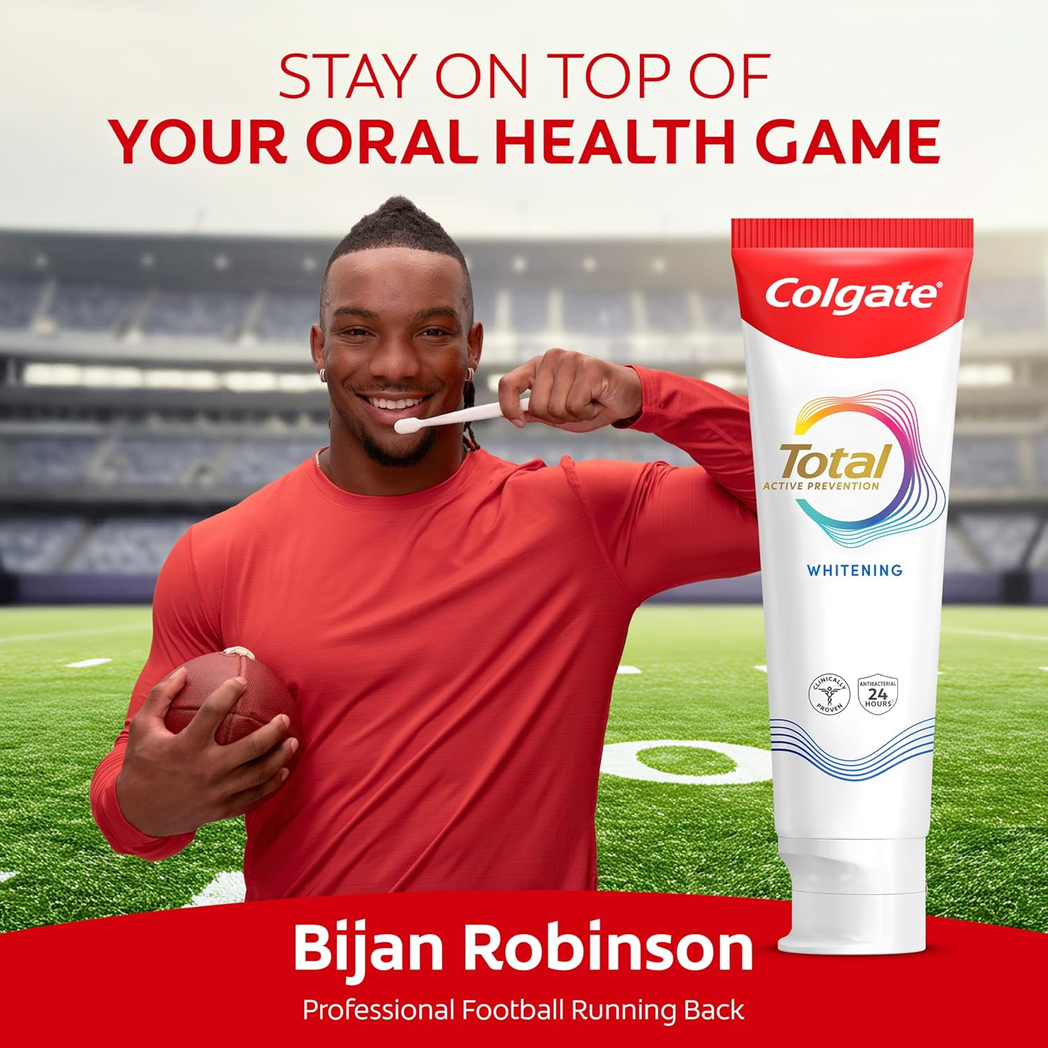 Colgate Total Active Prevention Whitening Toothpaste view 2