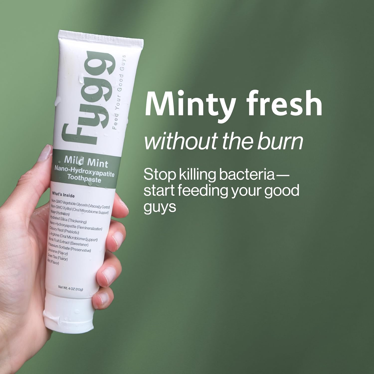 Fygg Fluoride-Free Toothpaste, Nano Hydroxyapatite Mild Mint view 4