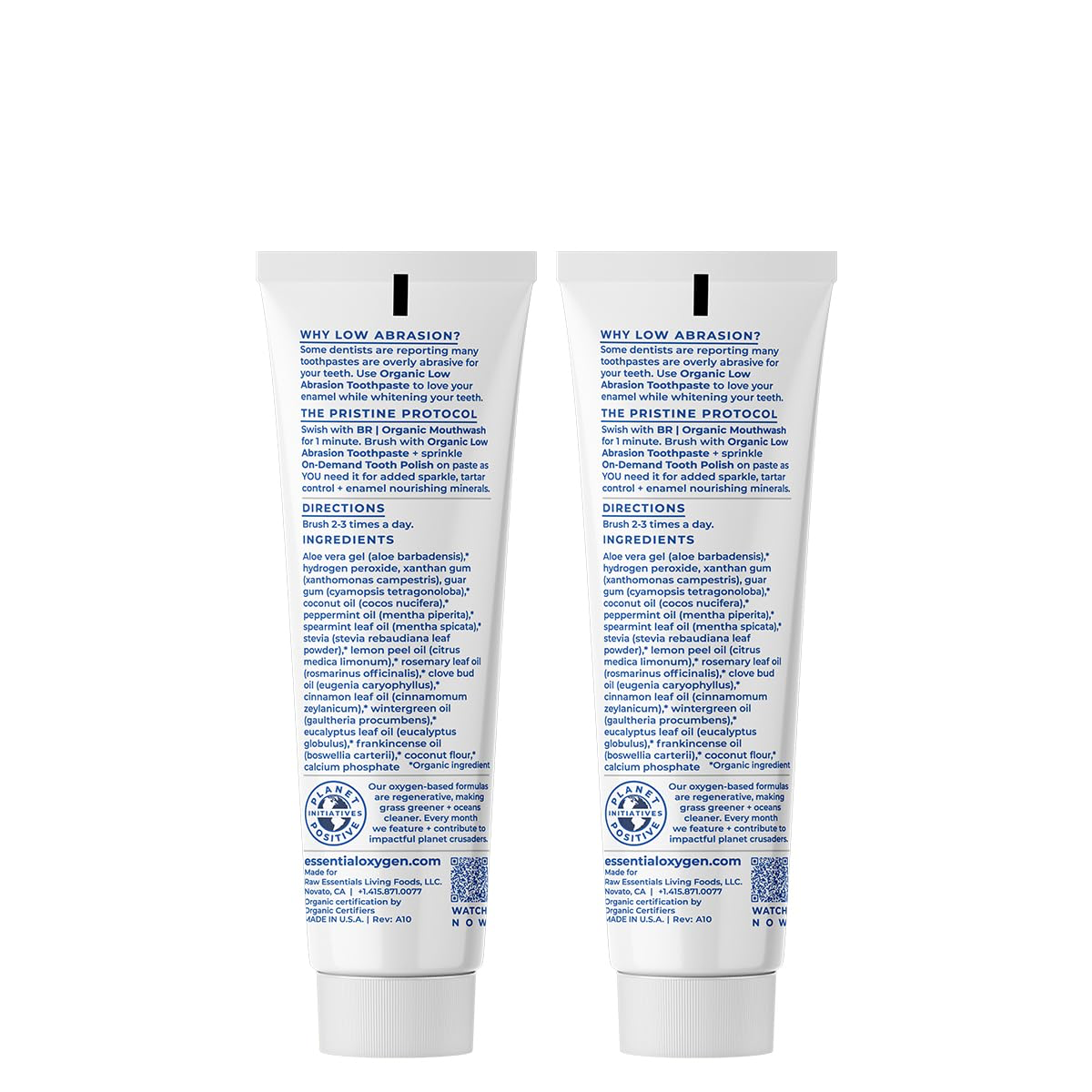 Essential Oxygen BR Certified Organic Toothpaste view 3