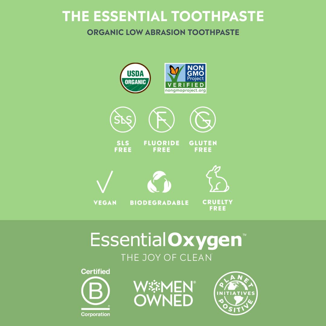 Essential Oxygen BR Certified Organic Toothpaste view 4