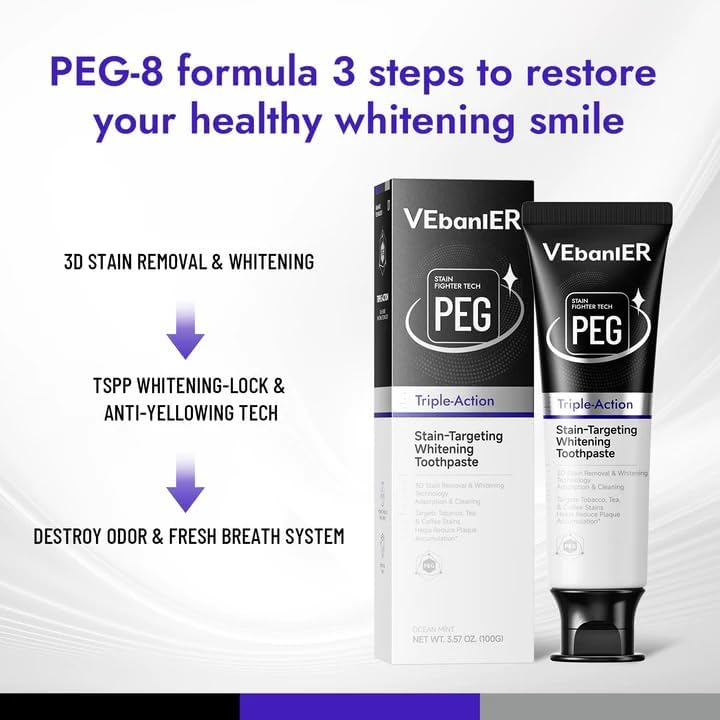 Stain-Targeting Teeth Whitening Toothpaste with Charcoal view 2