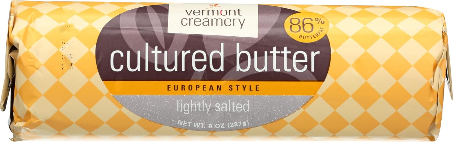 Vermont Creamery, Lightly Salted European-Style Cultured Butter Roll, 8 oz