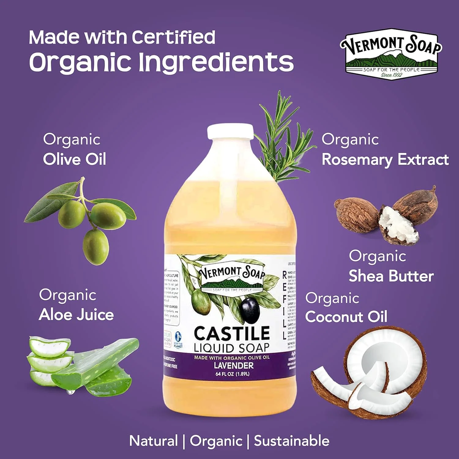 Vermont Soap Lavender Ecstasy Castile view 4