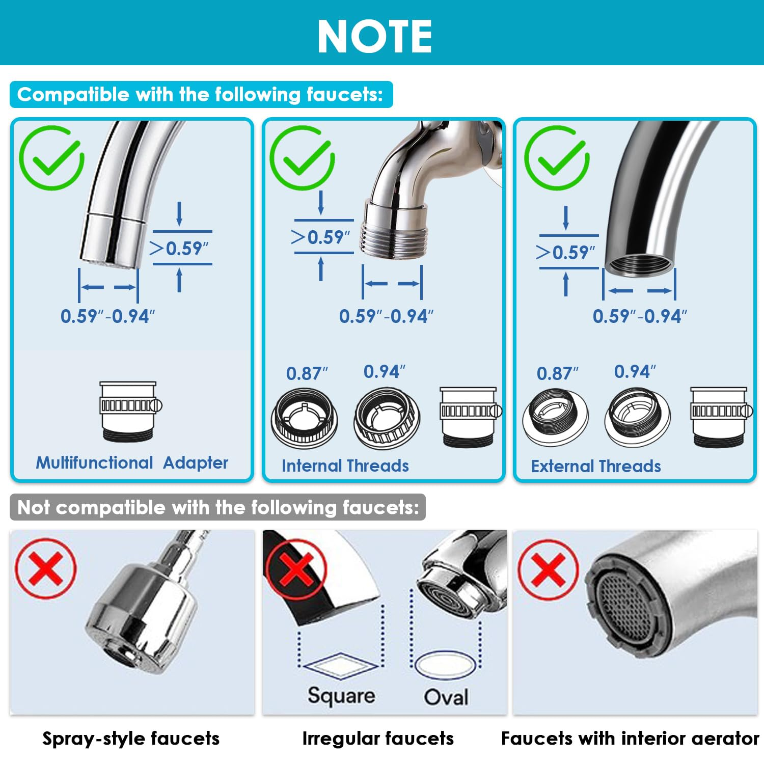 Vortopt T1 Faucet Water Filter view 2