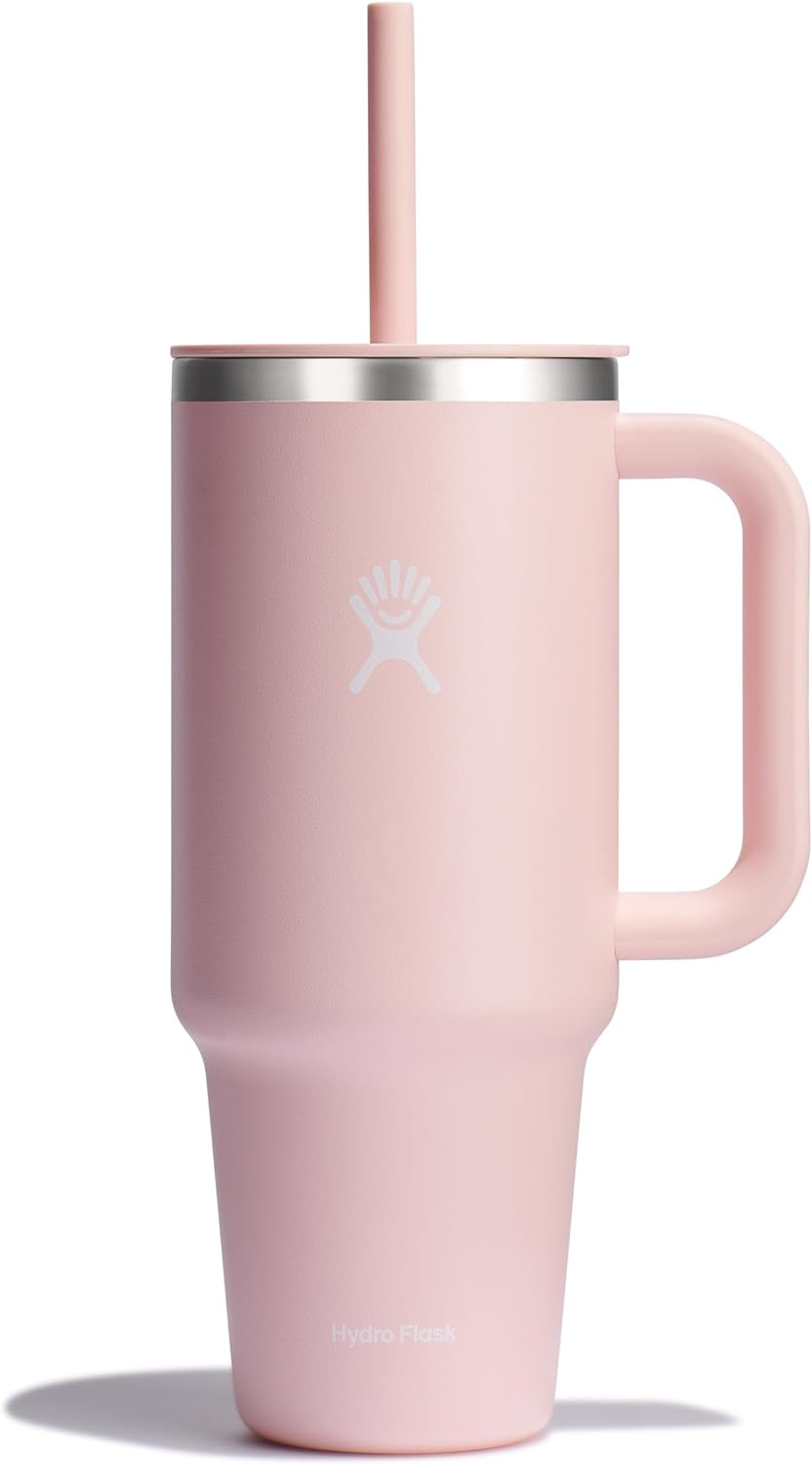 Hydro Flask Travel Tumbler with Handle - 40 oz Insulated Stainless Steel