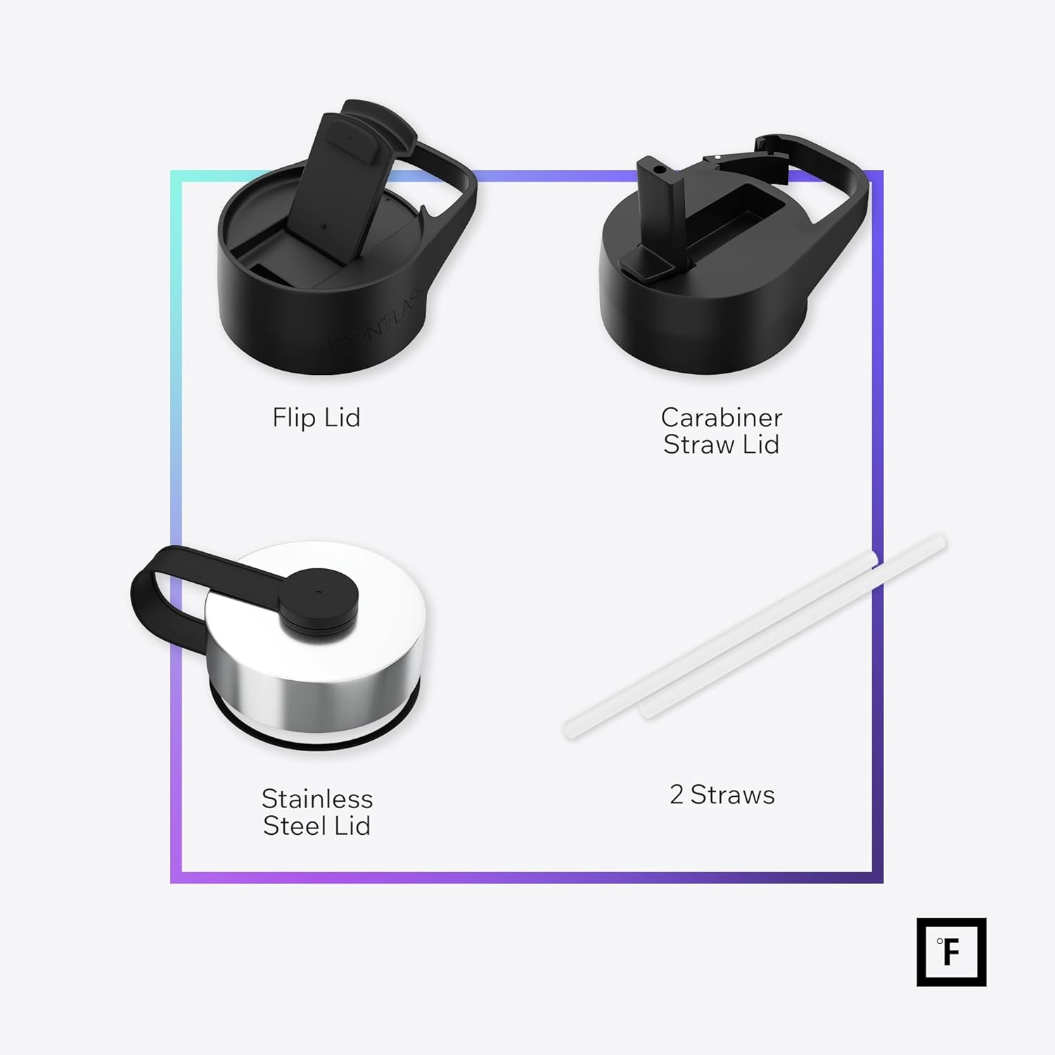 IRON FLASK Sports Water Bottle - 40 oz Wide Mouth Insulated Stainless Steel view 3