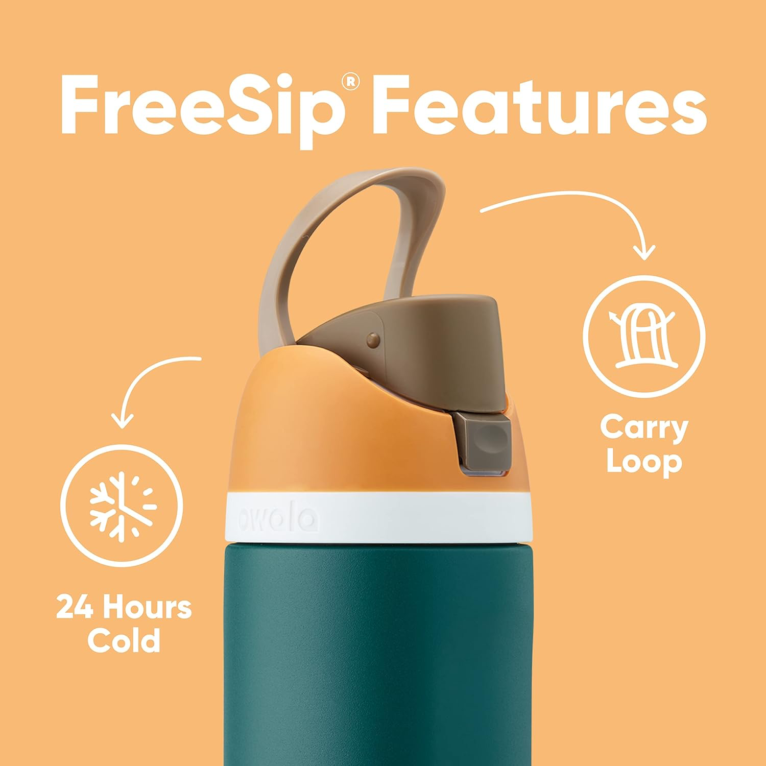 Owala FreeSip Insulated Stainless Steel Water Bottle - 24 oz with Straw view 4