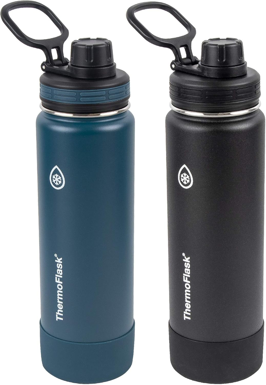 ThermoFlask Stainless Steel Water Bottle 2-Pack with Spout Lid, 24 oz