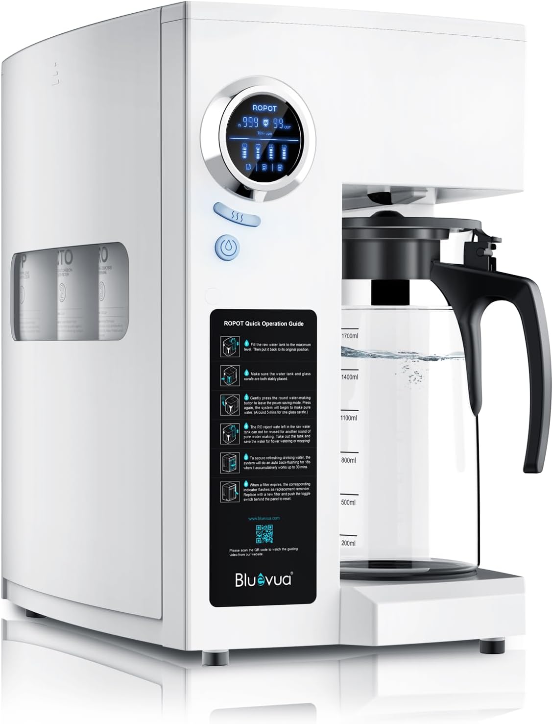 Bluevua RO100ROPOT-UV Premium RO System