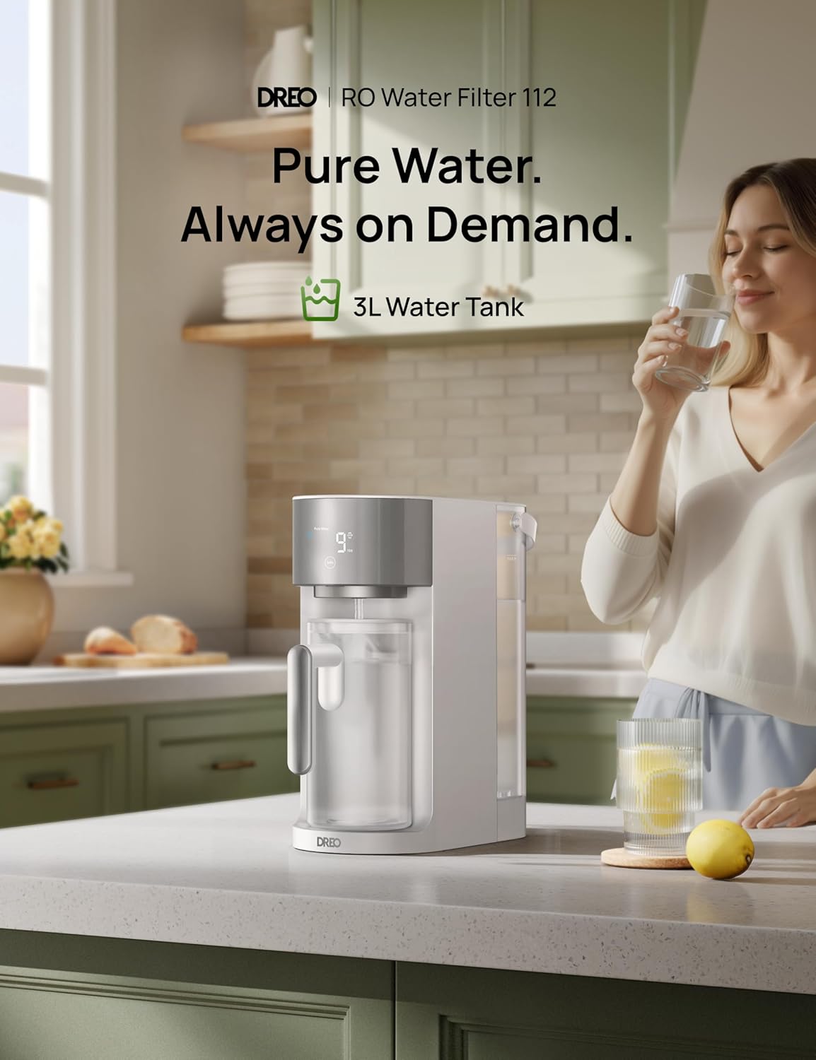 DREO Countertop RO Water Filter 112 view 2