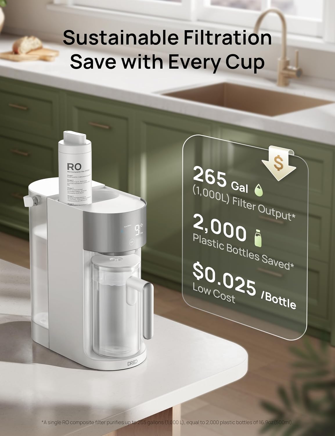 DREO Countertop RO Water Filter 112 view 3